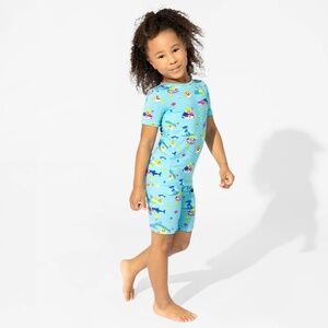 NEW Bellabu Bear Bamboo "Baby Shark" 2-Pc Short Pajamas, Sz 18-24 Mo